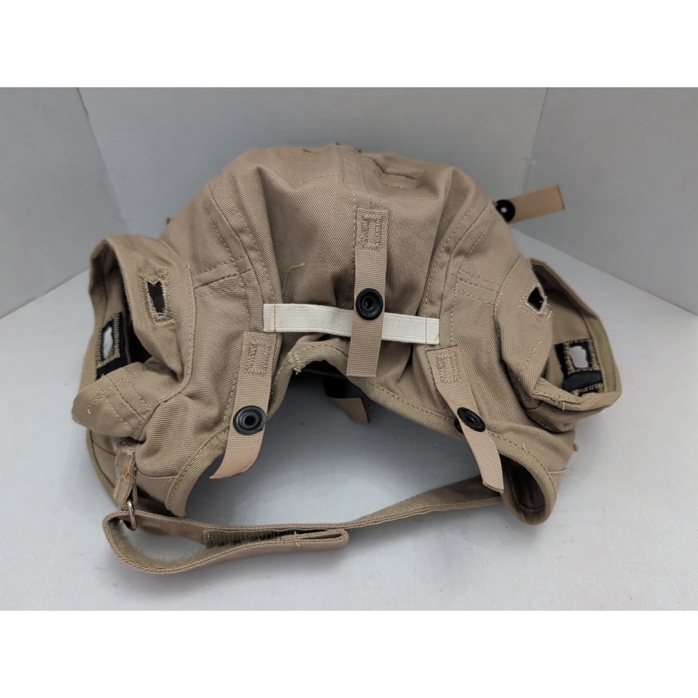 US Navy Flight Deck Crewman Cloth Helmet Only Tan Size 7 Made 2016